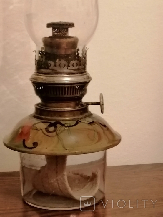 Старинная керосиновая лампа, фото №8