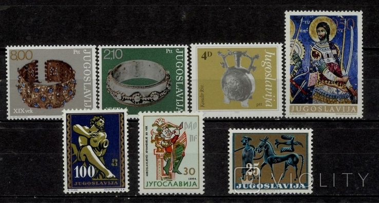 Югославія 1962-1982 ** мистецтво добірка марок