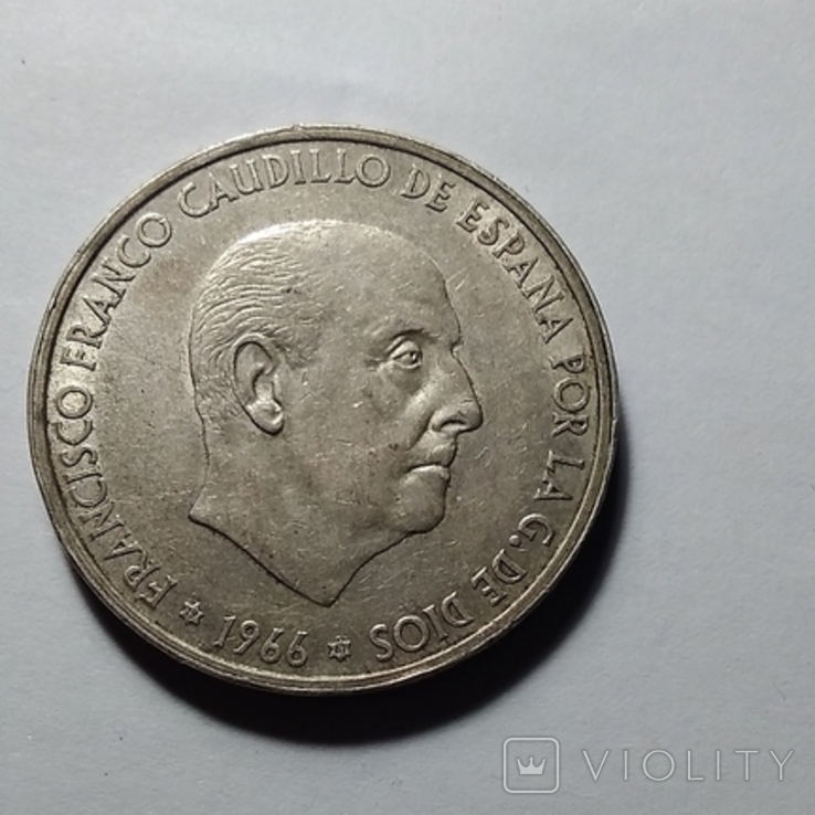 100 песет 1966 г., фото №2