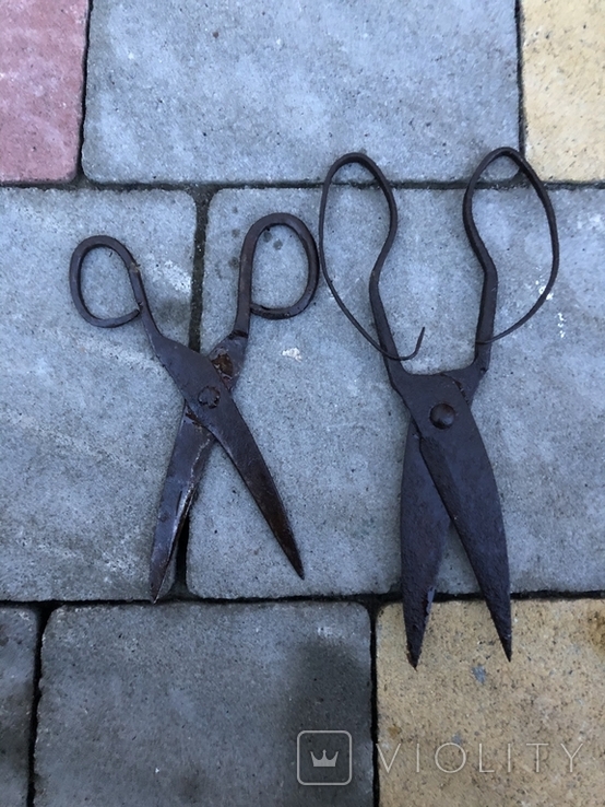 Старовинні уовані ножиці, фото №5