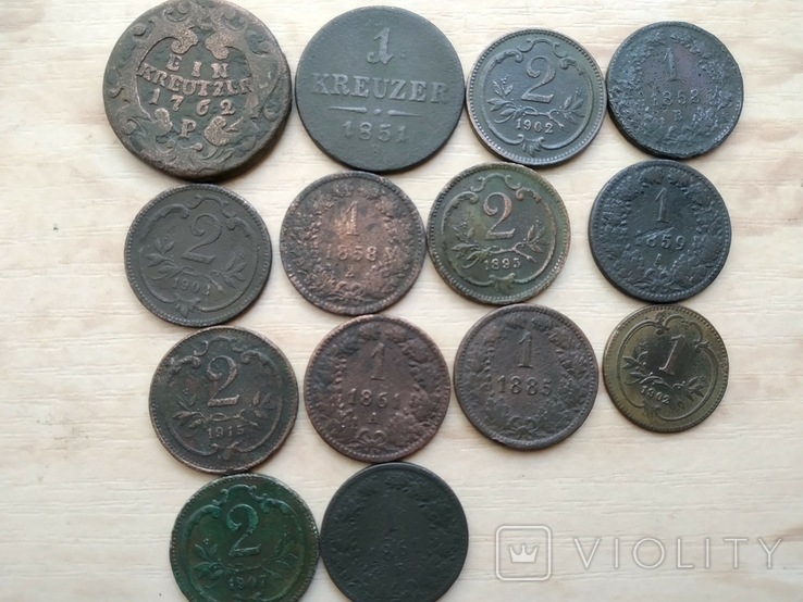 14 монет Австро- Венгрии