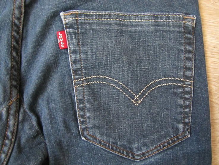 Модные мужские зауженные джинсы Levis 511 100 оригинал рефлективный селвидж, numer zdjęcia 6