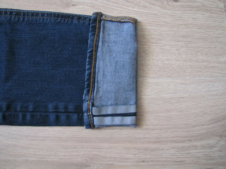 Модные мужские зауженные джинсы Levis 511 100 оригинал рефлективный селвидж, фото №8