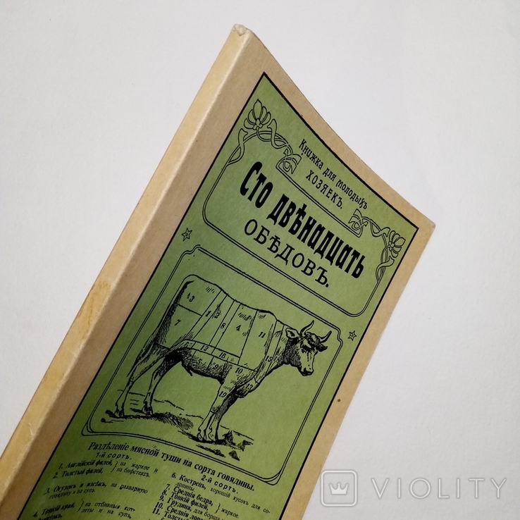 1907 Старинные рецепты, Книжка для молодых хозяек, 112 обедов, репринт