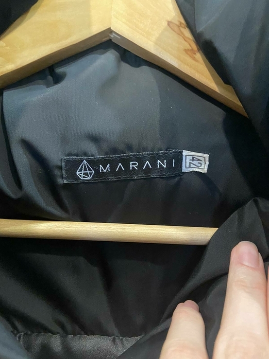 Дизайнерская зимняя куртка/пуховик золотого цвета MARANI, фото №7