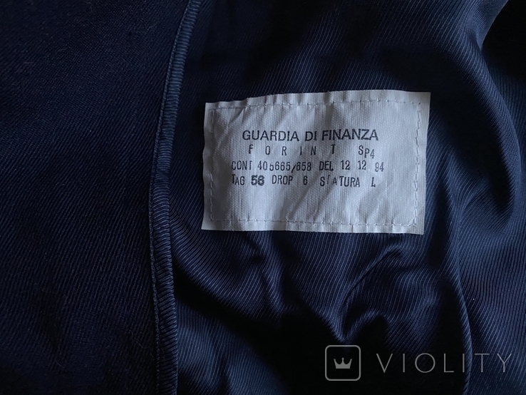 Зимнее пальто Итальянской финансовой полиции (гвардии), фото №13