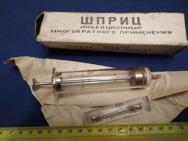Шприцы, иглы стекло СССР, photo number 4