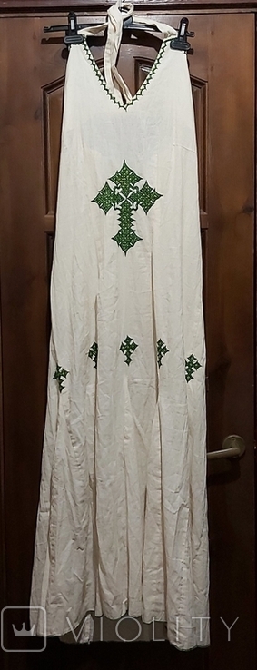 Linen sundress with embroidery, photo number 2
