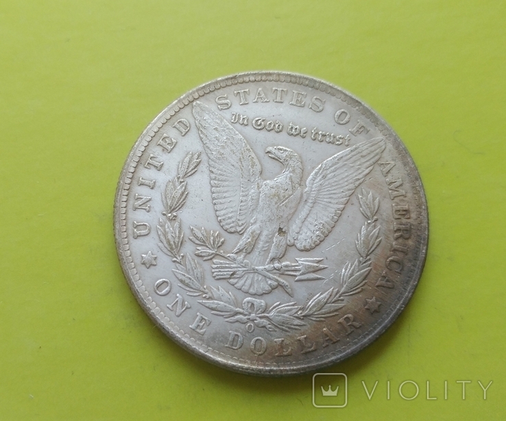 1 доллар 1882 г. O Morgan США (копія), фото №3