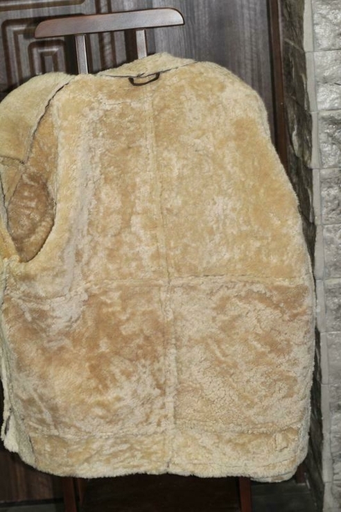 Дубленка пилот ,натуральная овчина , мутон, с капюшоном aygill's, photo number 6