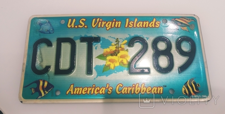 Авто номер Virgin Islands, фото №2