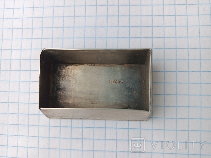 Спичечница/ футляр для спичек, серебро 935 пробы. Западная Европа, фото №7