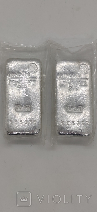 Слитки серебро 999 вес 1 кг, фото №3