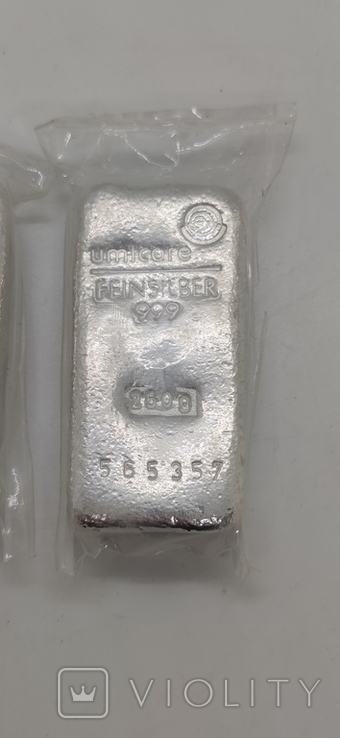 Слитки серебро 999 вес 500 г, фото №3