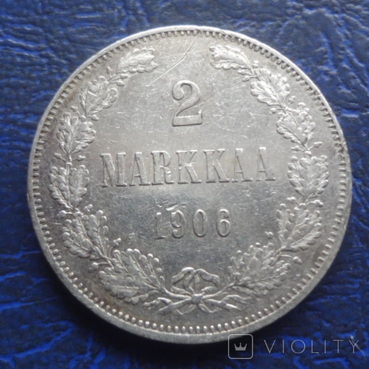2 марки 1906  Россия для Финляндии   серебро    (е.4.5)