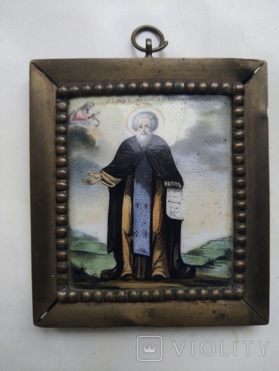  Икона Св. Макарій на эмали