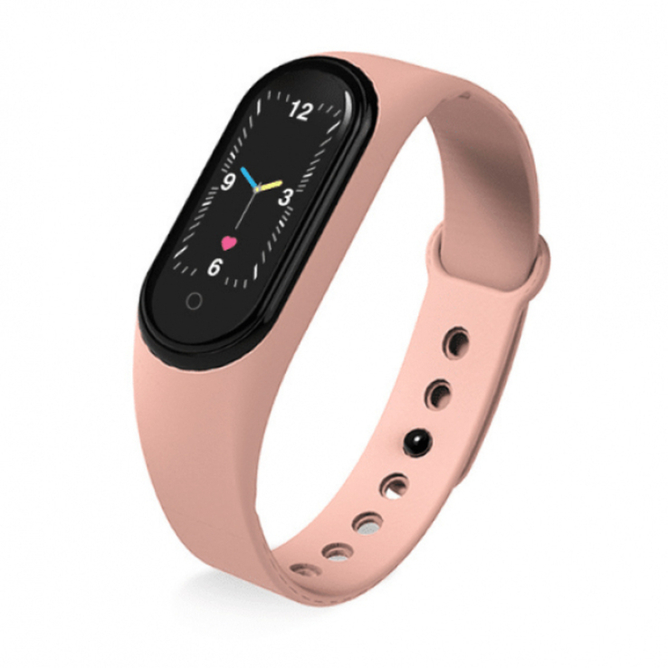 Смарт браслет M5 Smart Bracelet Фитнес трекер Watch Bluetooth. Цвет розовый