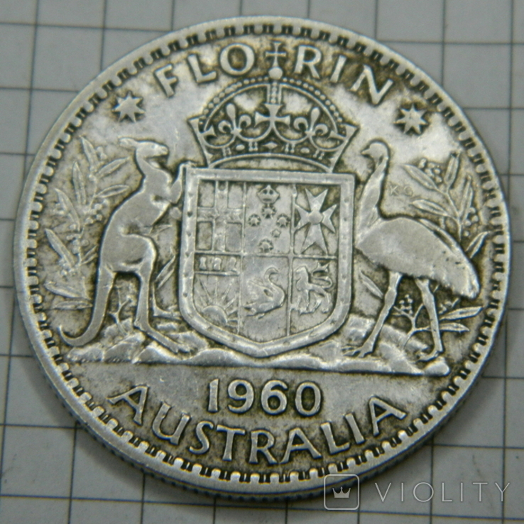 Флорин 1960г Австралия серебро