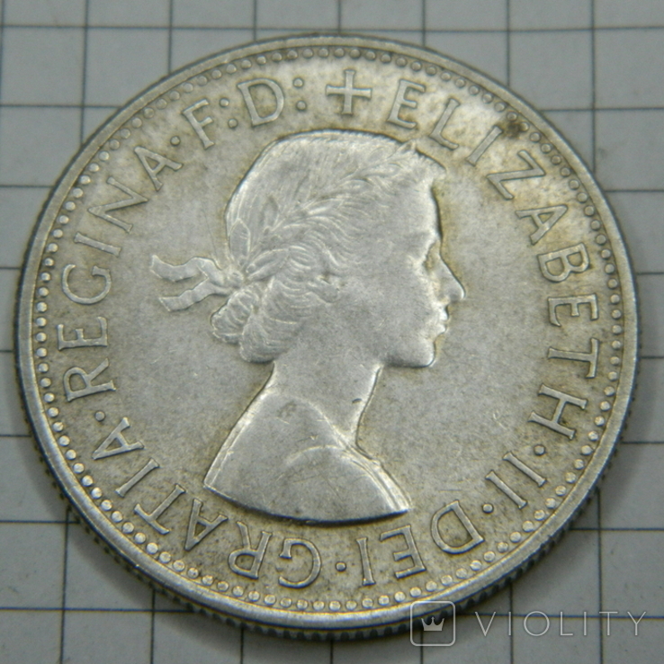 Флорин 1954г Австралия серебро, фото №3