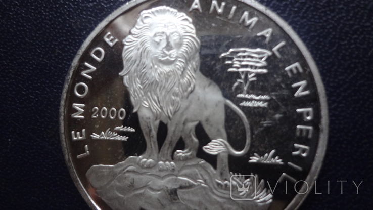 1000 франков 2000 Того Лев  серебро    (3.5.13), фото №3
