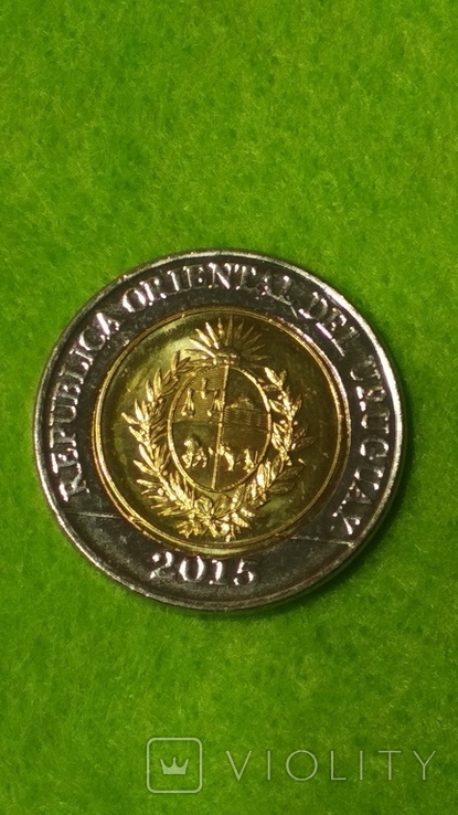 Уругвай 10 песо 2015 год, Положение о земле 1815 года, фото №3