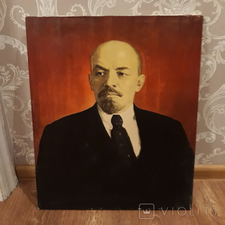 Портрет В.И.Ленина. Репродукция., фото №2