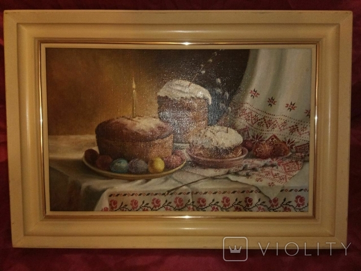 Картина "Пасха" В.Власенко 2006 год, холст, масло, фото №5