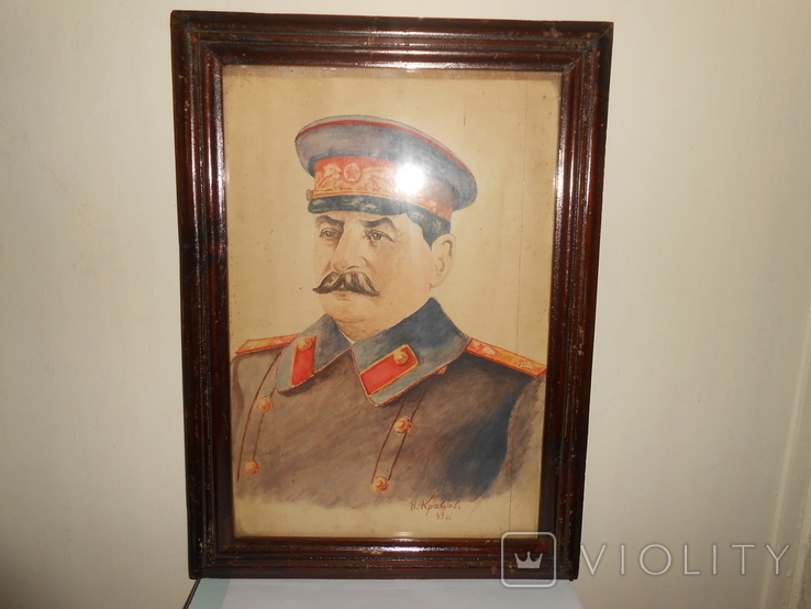 Портрет,картина Сталин 1949 год Н.Кравцов Копия