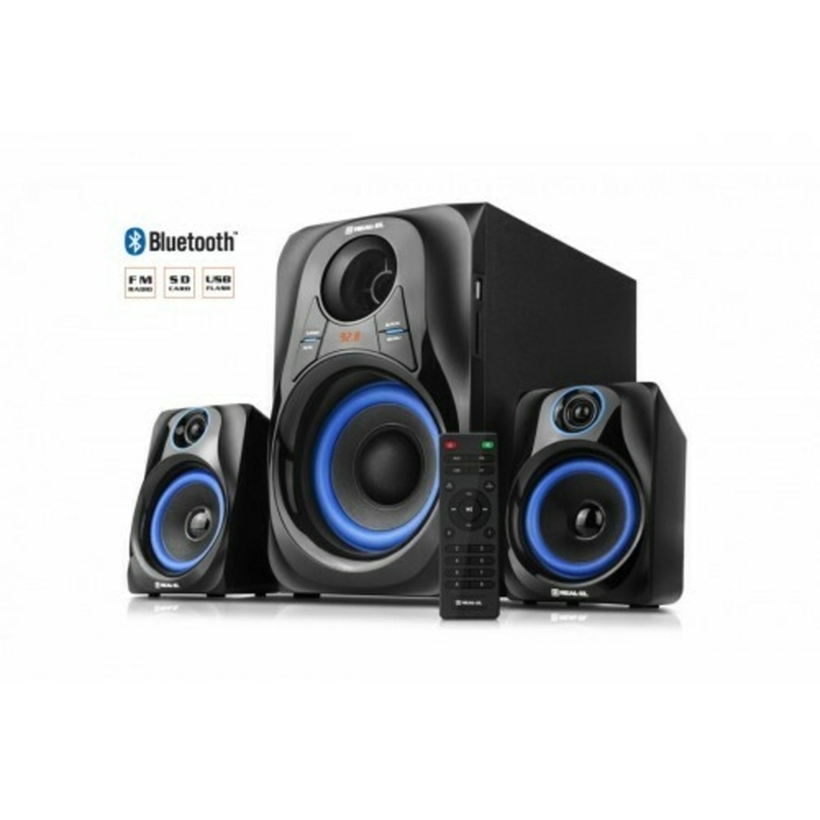 Колонки 2.1 REAL-EL 32Вт, Bluetooth,USB,SD,FM