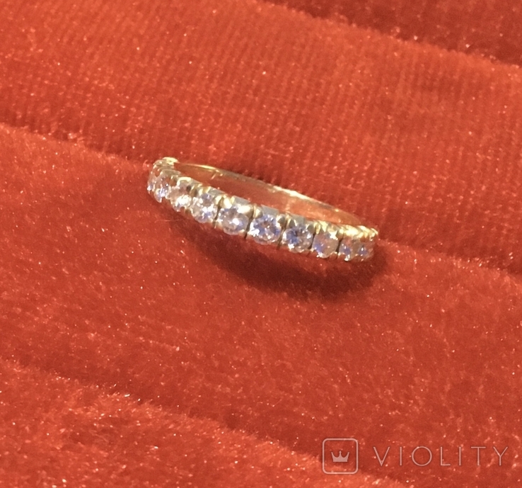 Золотое кольцо 750 пр. с бриллиантами, фото №4