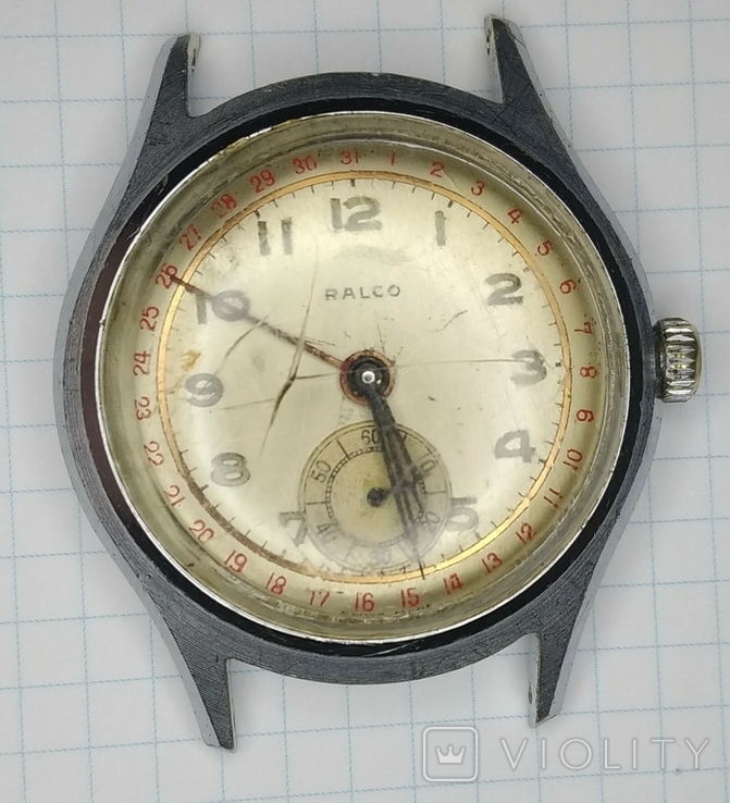 Швейцарские часы Ralco с календарем как на Полёт Космос