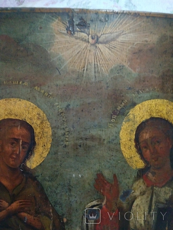 Старая икона. Египетская Мария и Роман Сладкоповец., фото №5
