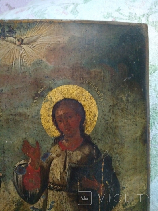 Старая икона. Египетская Мария и Роман Сладкоповец., фото №6