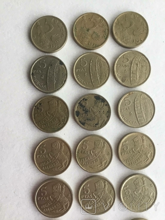 Монеты Испании ( песета) разных годов., фото №8