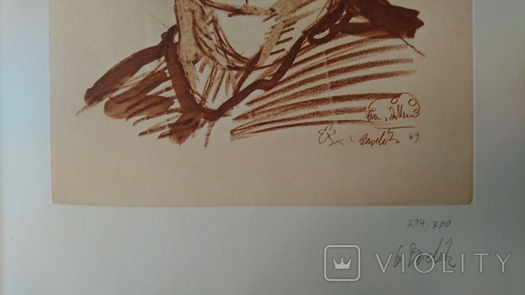 Георг Базеліц - оригінальна гравюра 1971 року, фото №6