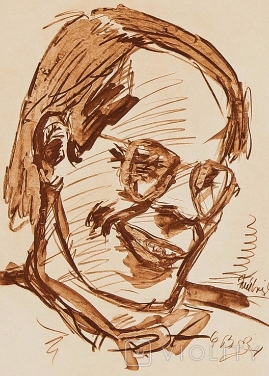 Георг Базеліц - оригінальна гравюра 1971 року, фото №7