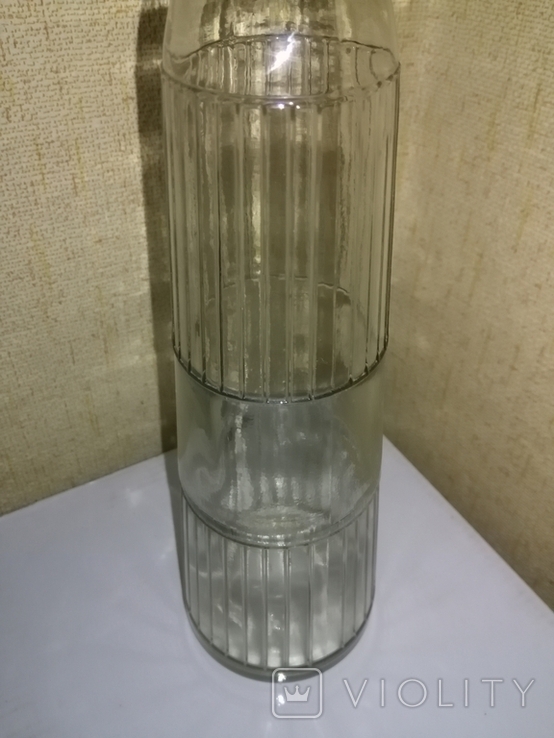 Трапециевидная граненая бутылка . СССР . 1961 г.в. , 0,5 литра., фото №4