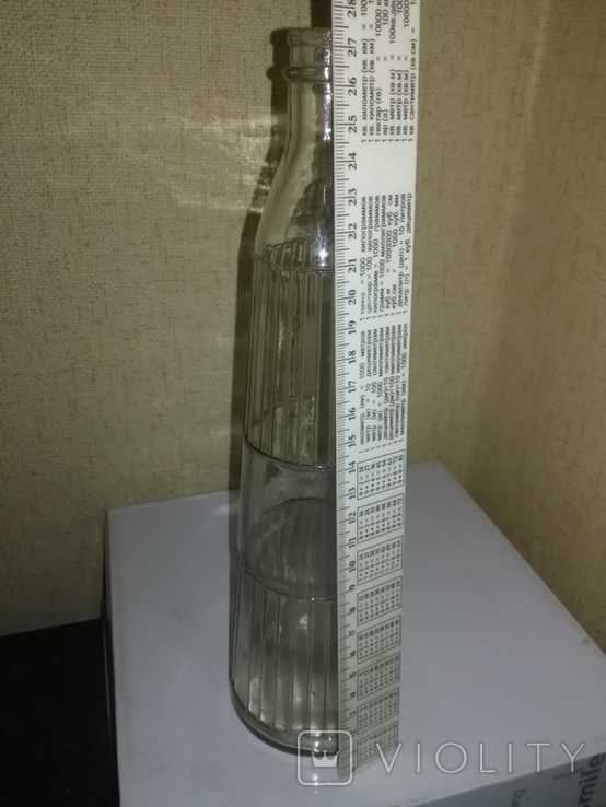Трапециевидная граненая бутылка . СССР . 1961 г.в. , 0,5 литра., фото №8