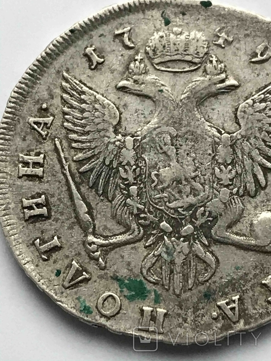 Монета полтина 1749, фото №11