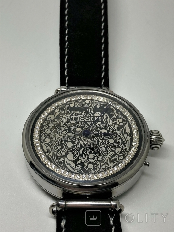 Годинник Tissot із срібним циферблатом, фото №3