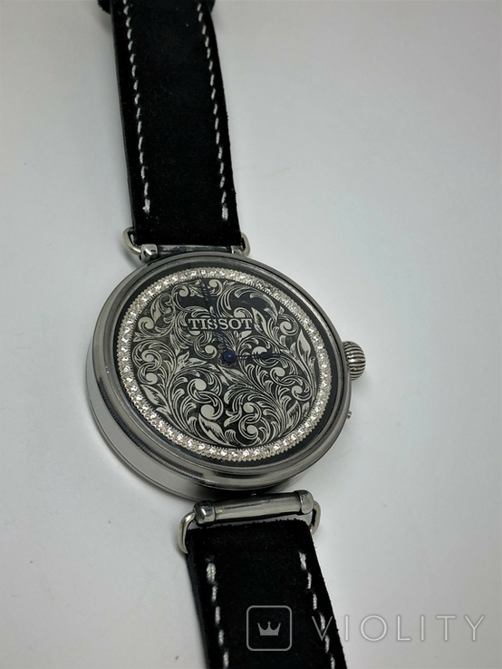 Годинник Tissot із срібним циферблатом, фото №6