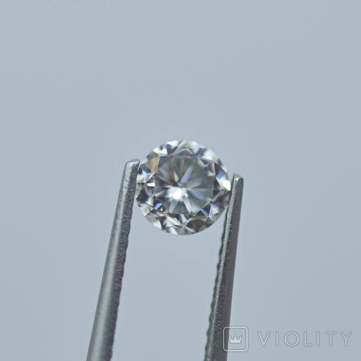 Белый Муассанит Moissanite 0.52 карата, фото №3