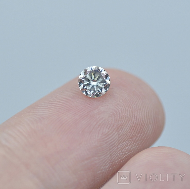 Белый Муассанит Moissanite 0.52 карата, фото №5