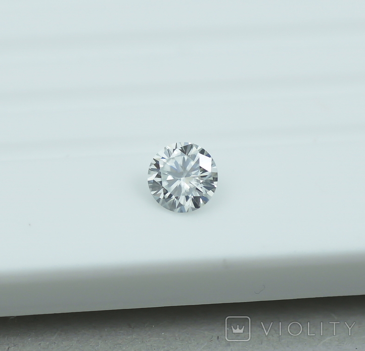 Белейший Муассанит Moissanite 0,55 карата, фото №3