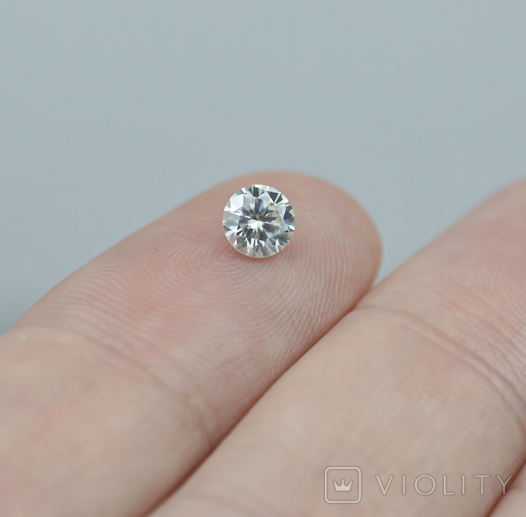 Белейший Муассанит Moissanite 0,55 карата, фото №4