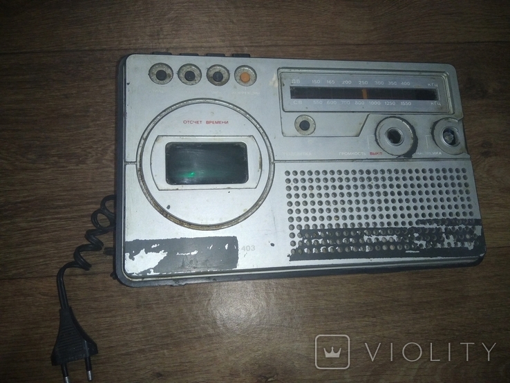 Электроника р-403 приемник с электронными часами, фото №2
