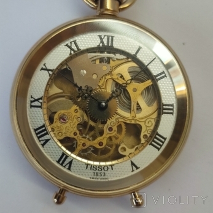 Карманные часы Tissot Skeleton 1853 / Швейцария, фото №7
