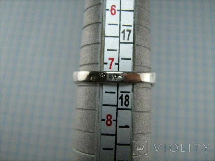 Серебряное Кольцо Размер 17.5 Треугольник Нос 925 проба Серебро 766, фото №7