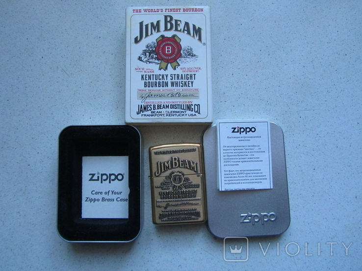  Зажигалка Zippo Jim Beam, фото №2