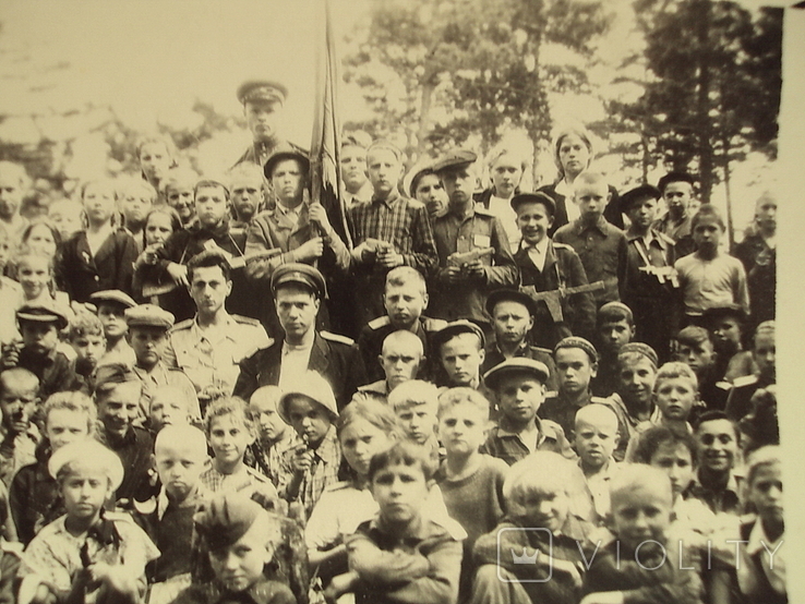 Военно патриотический лагерь детей под руководством военных конца 40-х, фото №6